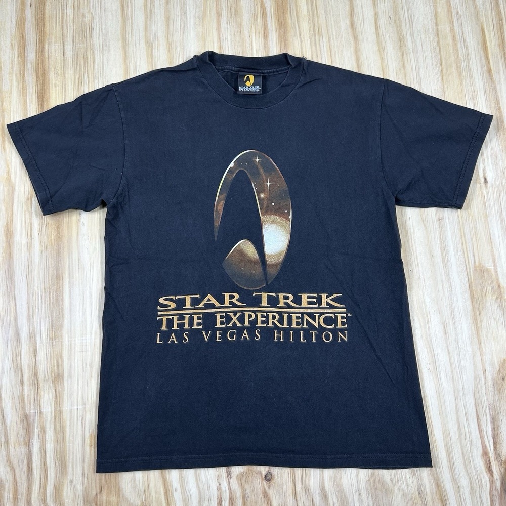 VTG Star Trek The Experience T Shirt Fits‎ Medium Hilton Hotel Las Vegas 90s USA